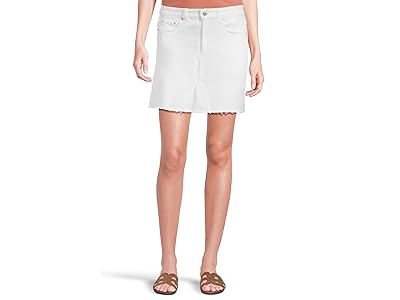 Paige Jessie Skirt Raw Hem in Crisp White Women