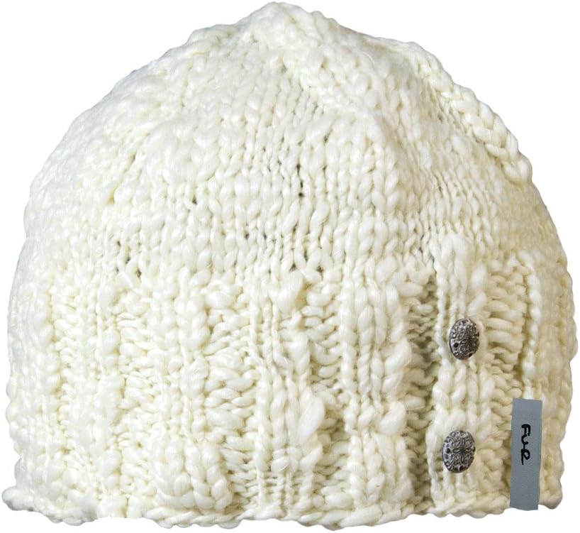 FU-R Headwear - Women's Vervain, Hand Knit Chunky Beanie