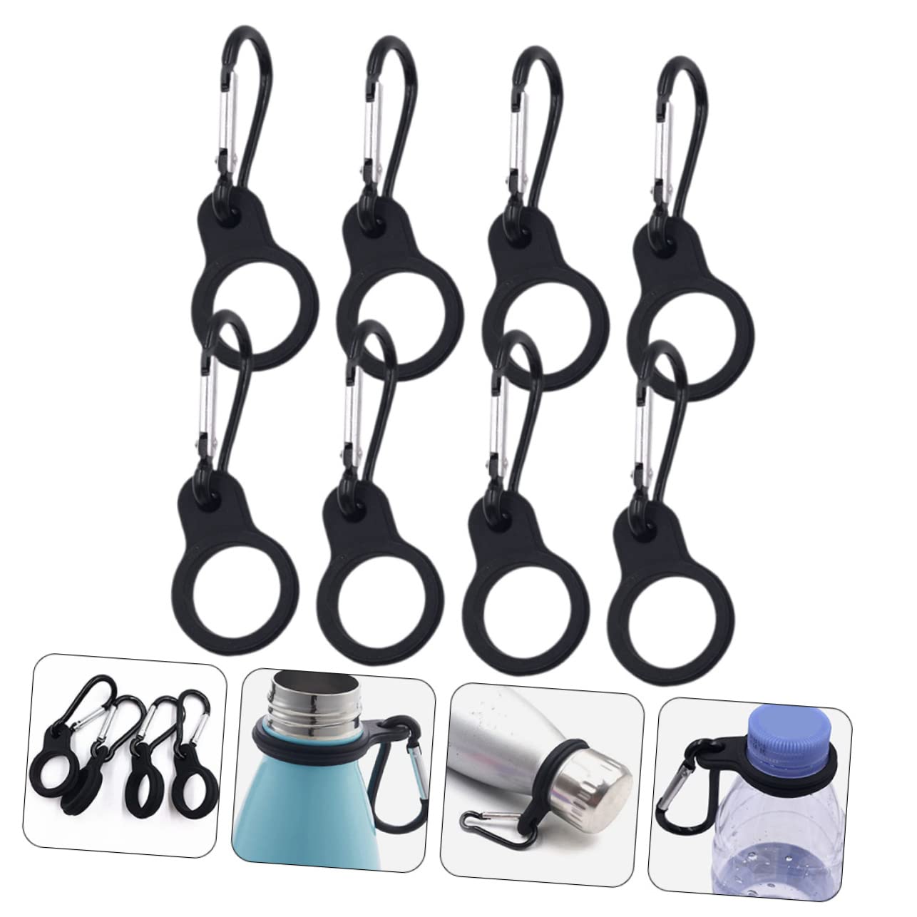 BESTonZON Wasserkocher Aufhängerhaken Schlüsselträger Wasserflasche Mit Fitnessstudio Sport Wandern Tragen Von Wasserflaschen Großer Tragbarer Gehen Sport Wasserflasche
