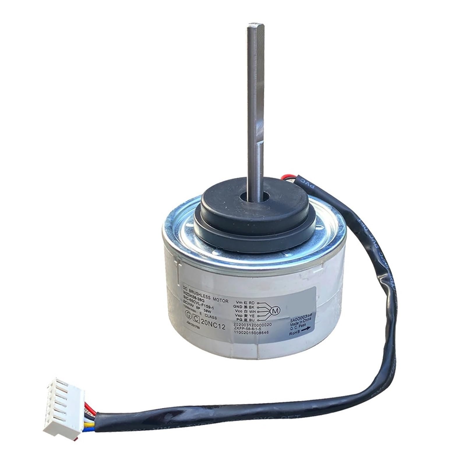 YILMVANY Air Conditioning Motor DC Fan Motor,Compatible For Midea,Air Conditioner Indoor Unit DC310V 58W 1350r / Min SIC-55CVL-F159-1 WZDK58-38G
