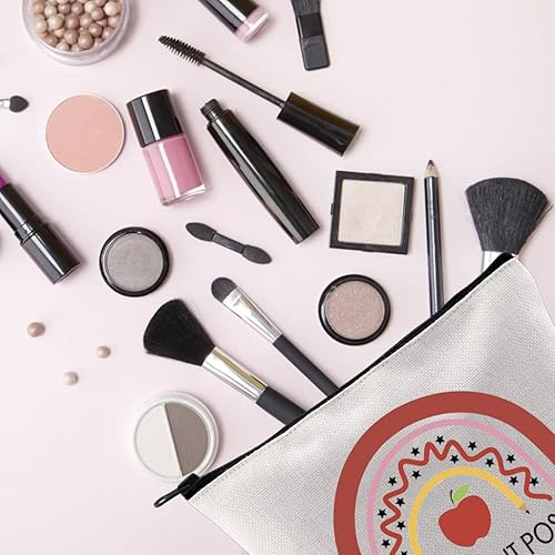 Miniatura 5 de TSOTMO Paras de regalo de asistente del profesor hacen posible regalo de apreciación paraprofesional bolsa de maquillaje bolsa de maquillaje, Beige,