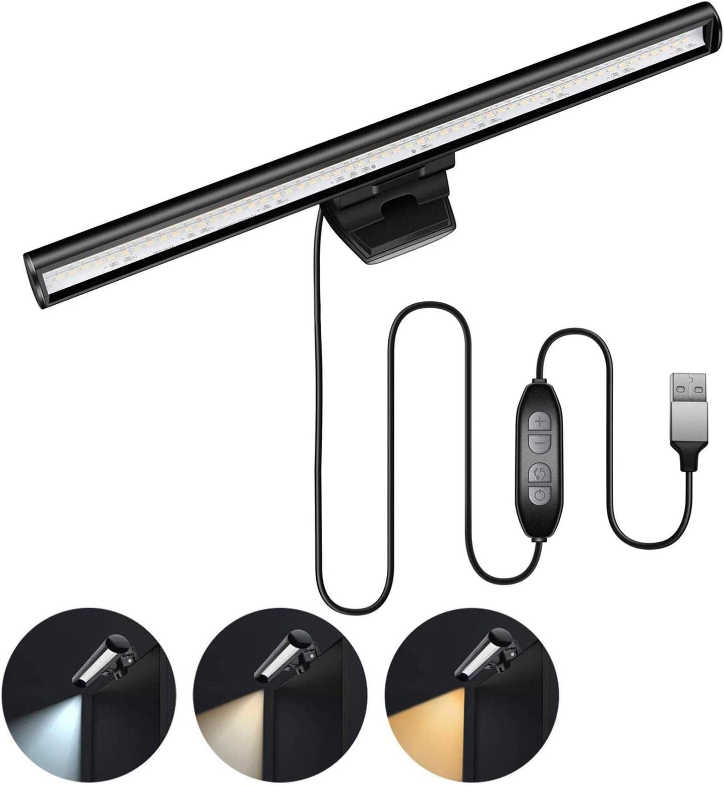 Screen Bar E-Reading Led Display Light, 26cm Laptop Hanging Light, Computer Smart Office Desk Lamp Reading Screen Light, USB Computer Light Adjustable Smart Electric Chandelier