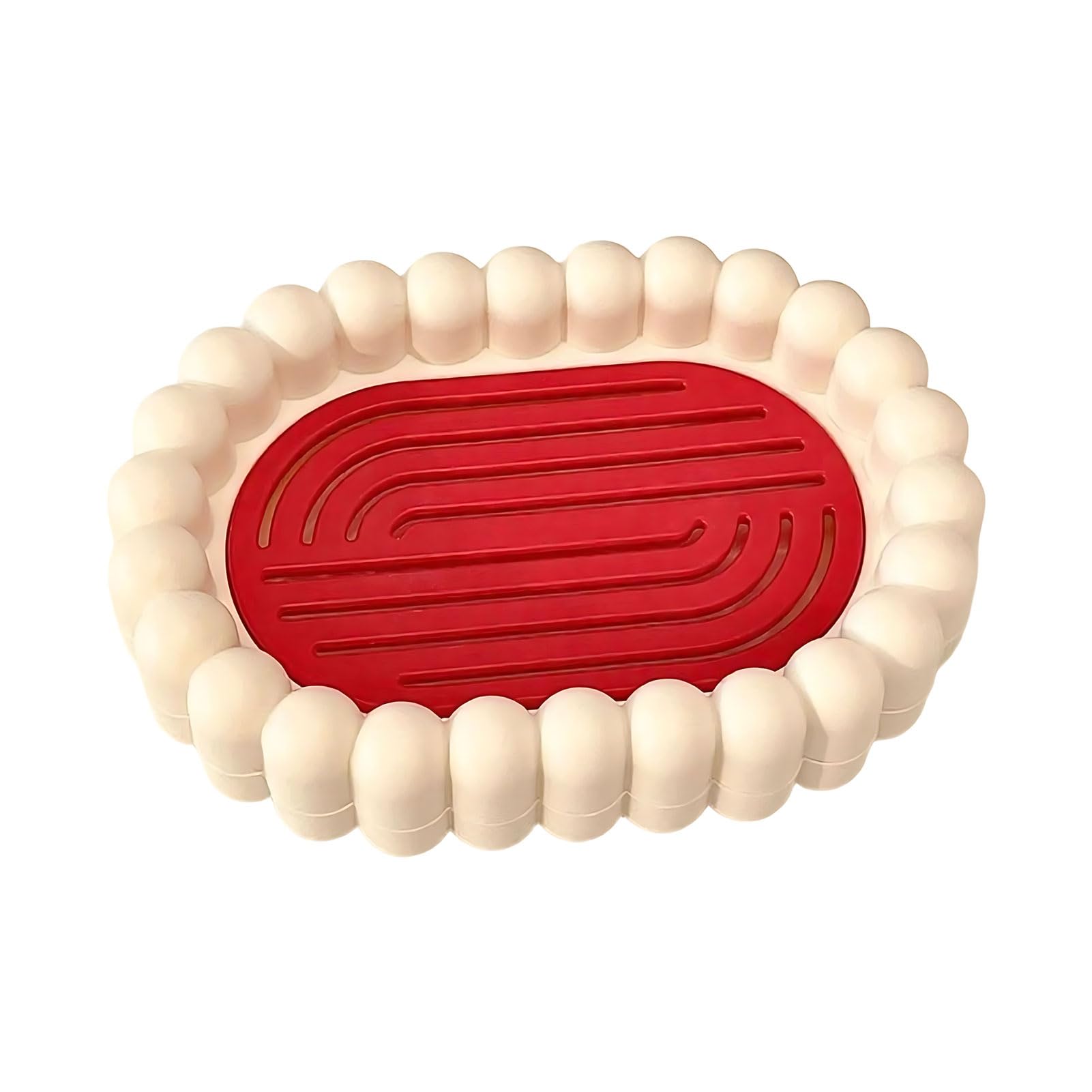 Glifora Soap Box with Hollow Drainage Layer Design - Matte Surface Soap Holder for Home and Dormitory Countertops