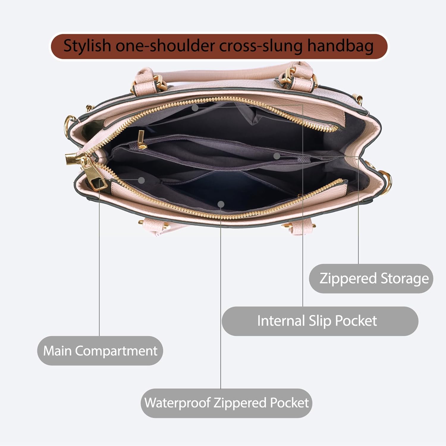 Women's Handbags Fashion Leather Handbags Purses for women Tote Bag Shoulder Bag Top Handle Satchel Spring Purse - Image 4