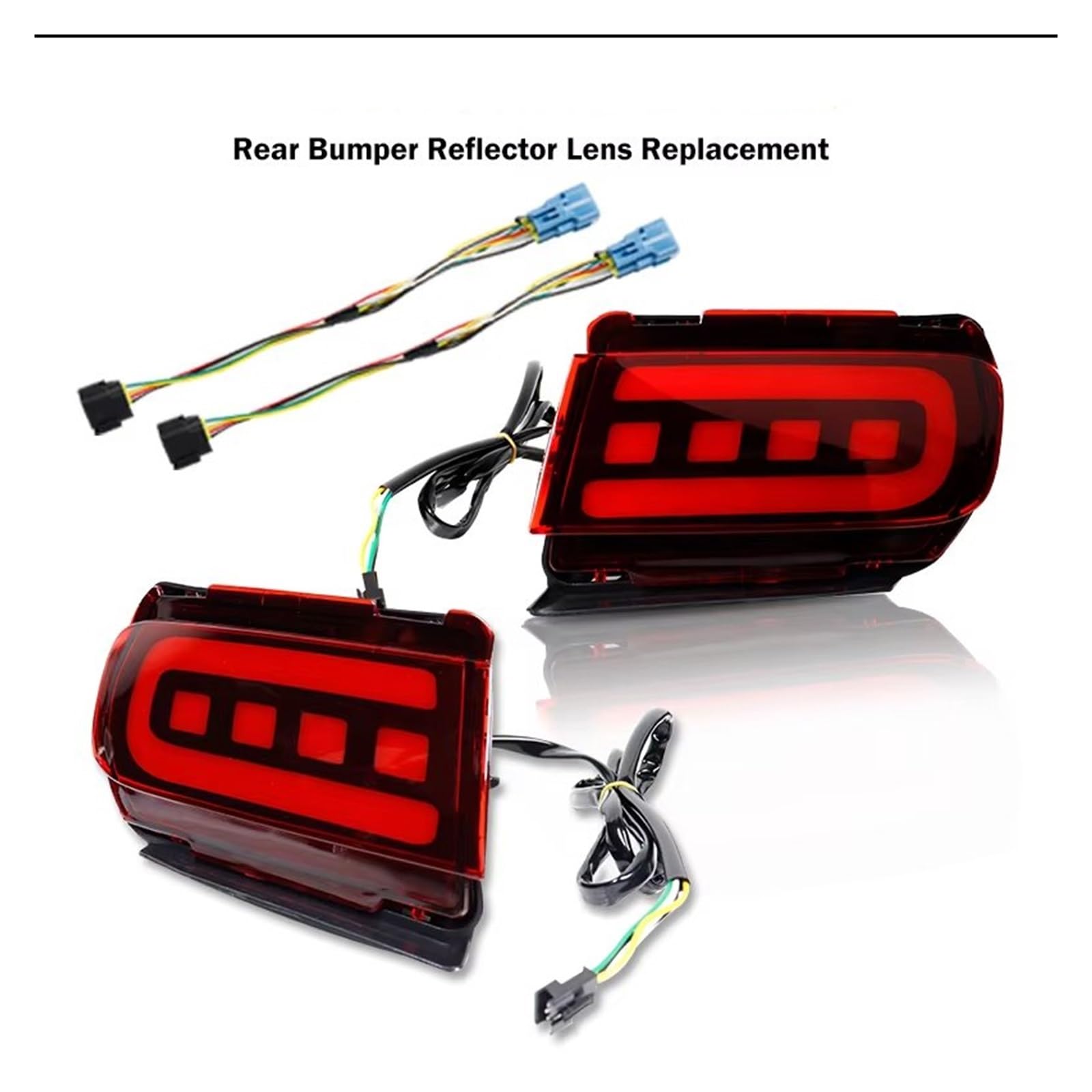 Faro Trasero Para Toyota Para Land Para Cruiser Para Prado 150 Para LC150 Reflectoras Parachoques Luces Freno Traseras Luces Antiniebla Traseras(Red Lens)
