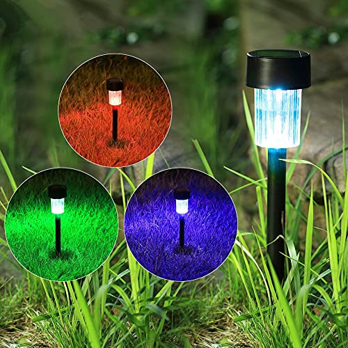 Maggift 12 Pcs Solar Pathway Lights Solar Powered Lights, Outdoor Change Color Automatically Solar Landscape Lights For Lawn, Patio, Yard, Walkway, Deck, Driveway And Garden, Rgb Color Changing #TOP1