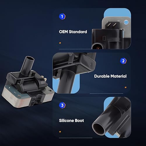 Vista 1211 de ECCPP Bobinas de encendido portátiles de repuesto para automóvil compatibles con Infiniti I30/para Nissan Maxima 3.0L V6 2000-2001 Reemplazo