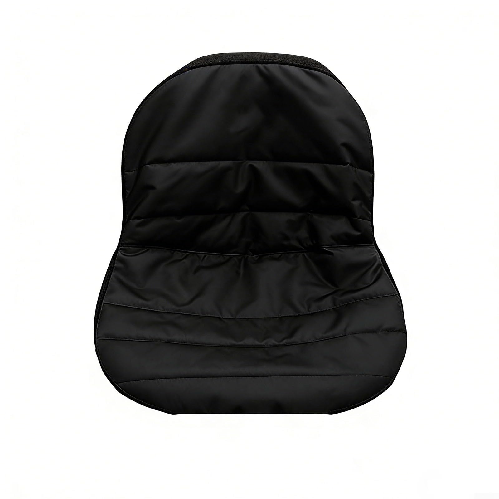 Coprisedile per trattore in tessuto Oxford 600D con scomparti per bevande e tasca posteriore, universale, adatto per tosaerba con schienale 32-36 cm, facile da installare, nero/grigio