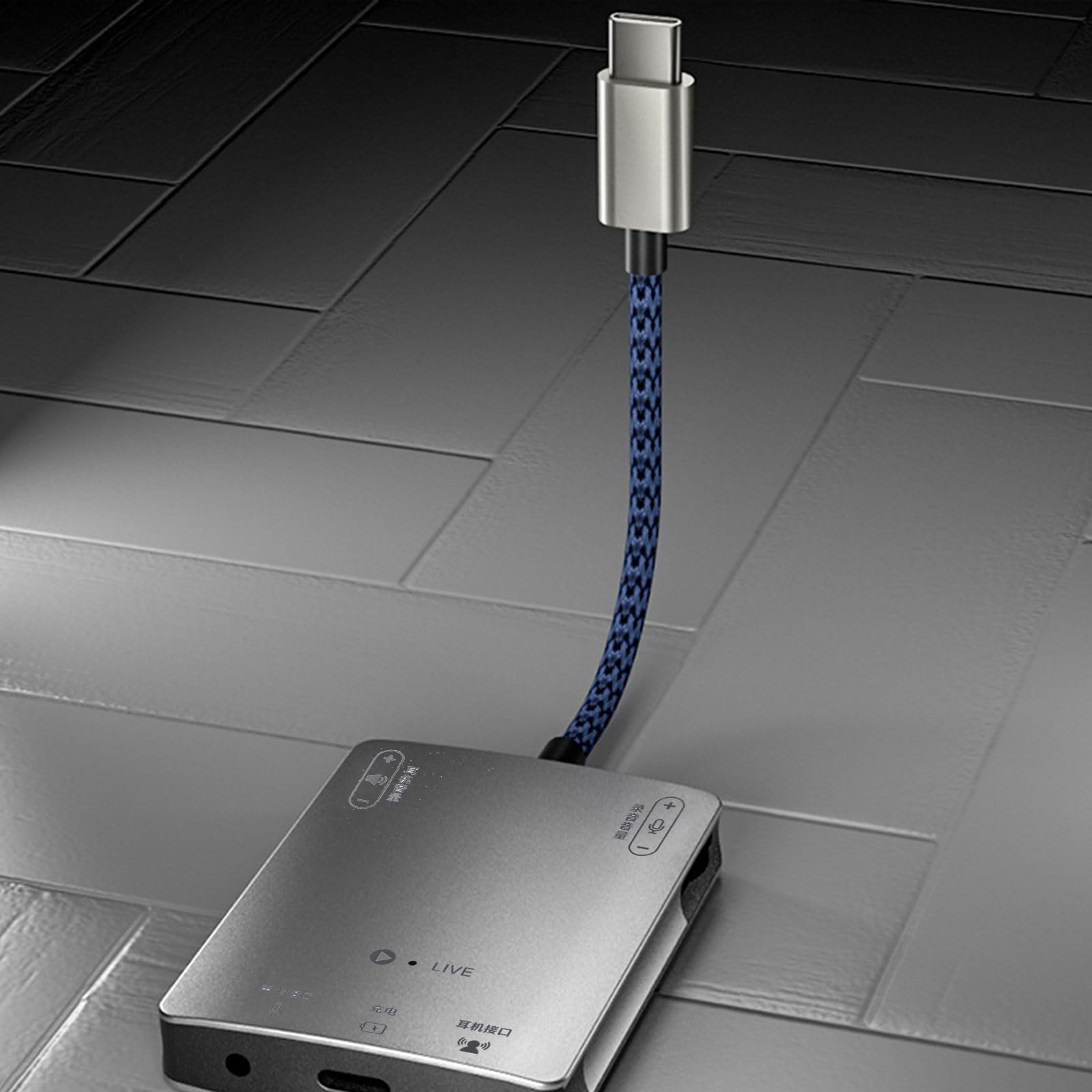 Convertitore di schede audio adattatore di tipo C audio audio audio senza perdita per/carica/trasmissione in diretta/