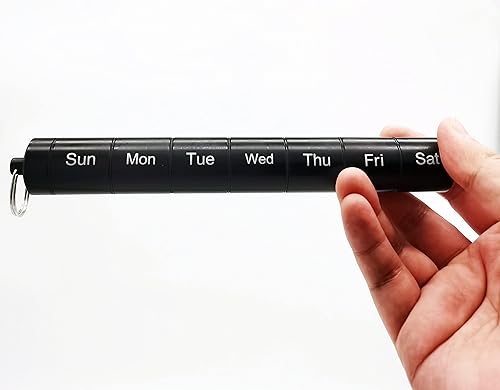 Miniatura 7 de Pastillero organizador de pastillas, 7 compartimentos, contenedor impermeable para medicamentos de emergencia, soporte para pastillas diarias, caja