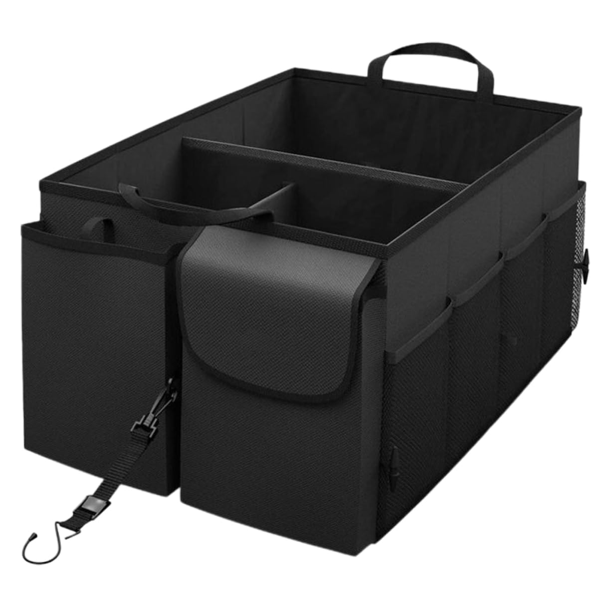 Organisateur de coffre pour voiture avec multi-compartiments et bac de rangement