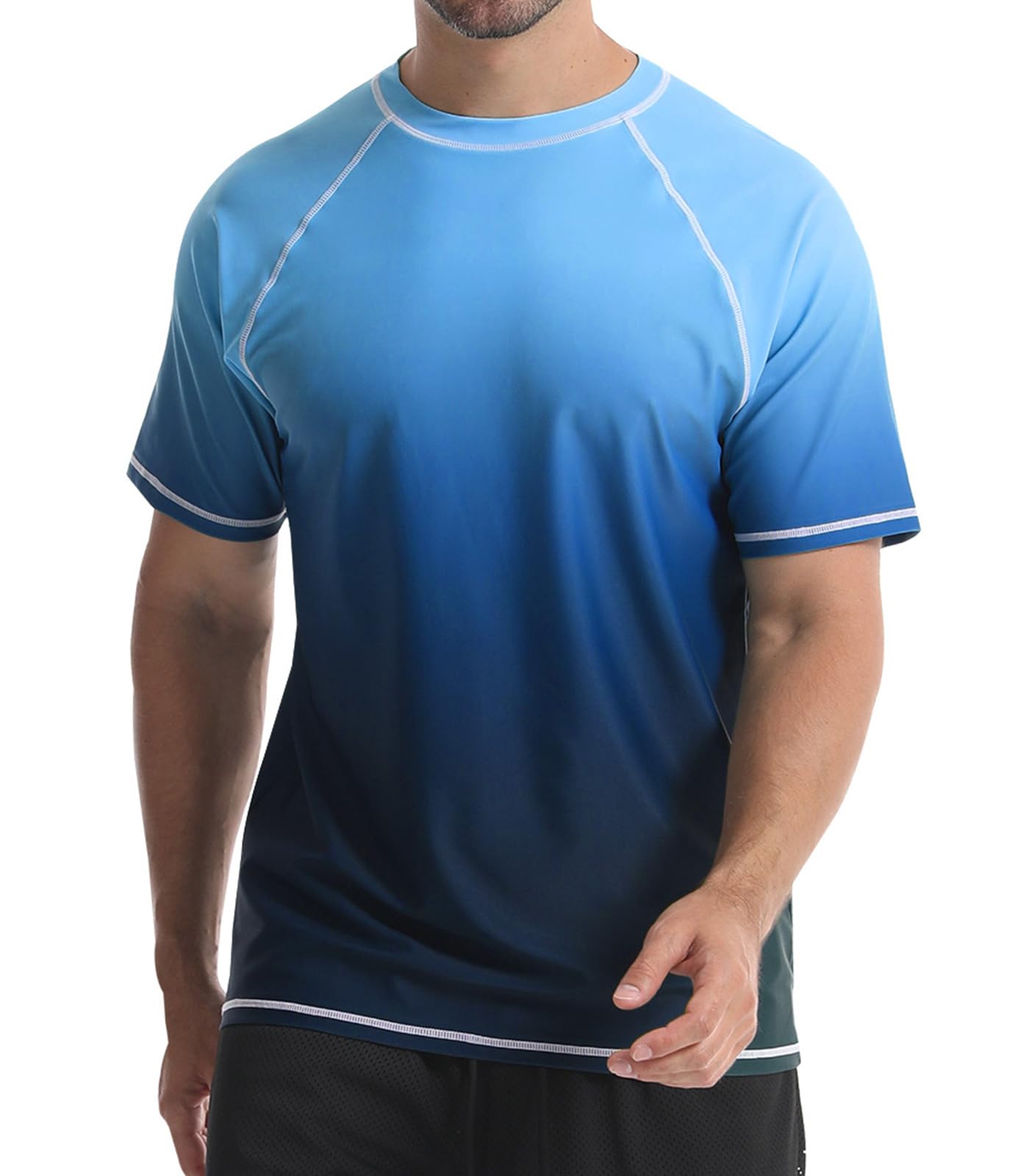 Danfiki Badehose Herren mit Meshfutter Kompression Liner 2 i