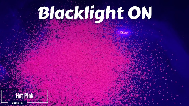 Fluorescent Hot Pink Epoxy Floor Flakes 1/4" (1 lb) – Copos decorativos fluorescentes para pisos, reactivos a luz negra miniatura 4