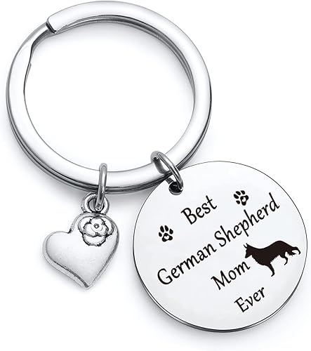 NOTHERS RSZOTW - Llavero de pastor alemán, pastor alemán, regalo para madre, pastor alemán, regalo para mamá
