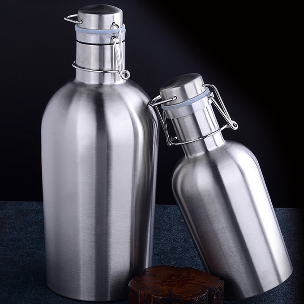 Sharplace Bouteille Isotherme, Gourde avec Couvercle en Acier Inoxydable d'Eau pour Camping, Randonnée, Sport, 180 cl
