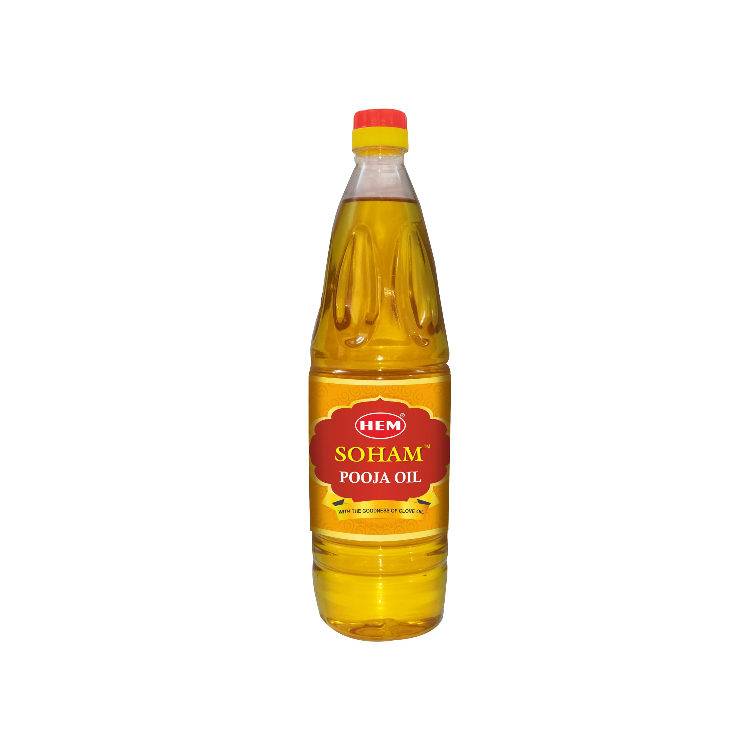 HEM Soham Pooja Oil 900ml | Premium Sacred Oil for Rituals, Lighting Diyas & Lamps | Long-Lasting Flame & Pure Aroma | Ideal for Daily Puja, Festivals & Ceremonies