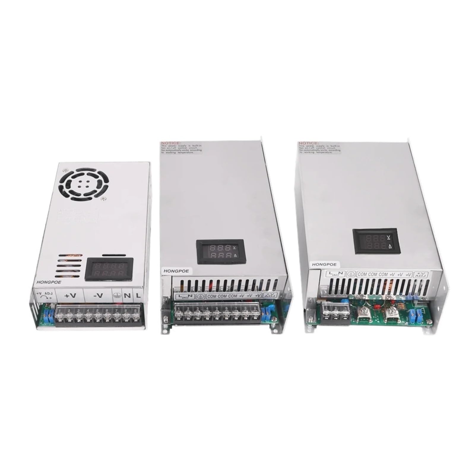 JJKKOZVQF 1pcs Digital Display Adjustable 500W 600W 1000W Power Supply 0-12V 13.5V 24V 27V 30V 36V 48V 60V 72V 85V 110V 150V 200V Ac(110 V,0-60VDC,600W)