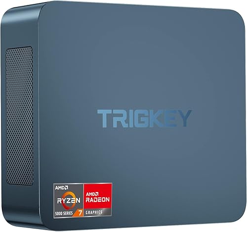 TRIGKEY Mini computadora de escritorio W11 de 6 núcleos de 12 hilos Ryzen 5 5560hasta 40GHz 16G DDR4500G NVME SSD 35W TPD Micro PC  6Core 1600MHz HD