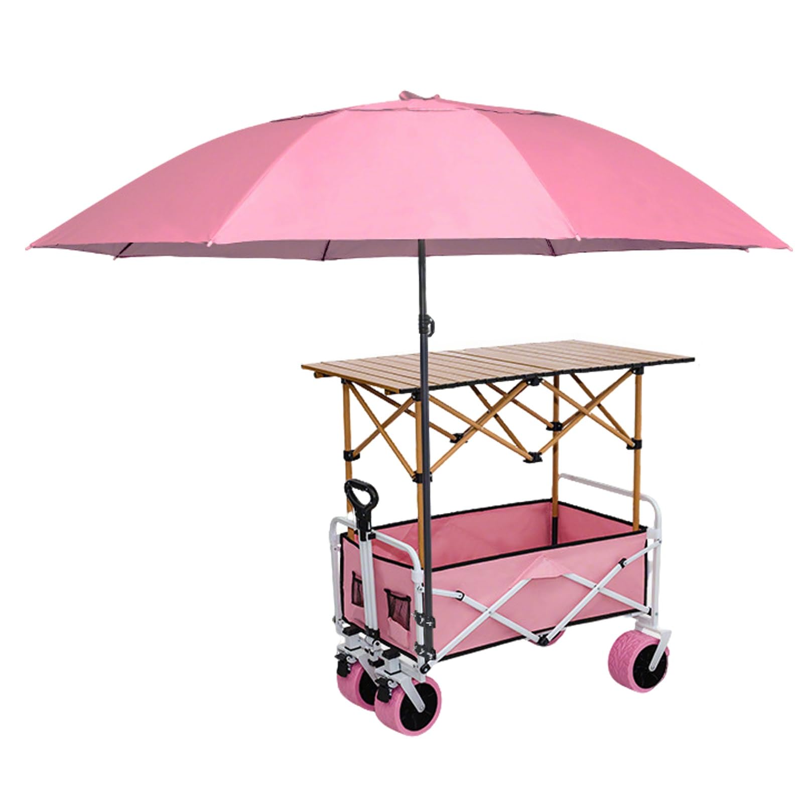 Carrello da esposizione con baldacchino, supporto per vendita al dettaglio per alimenti, camion ed eventi, uso commerciale (94 cm, 37 pollici), portatile, facile da montare