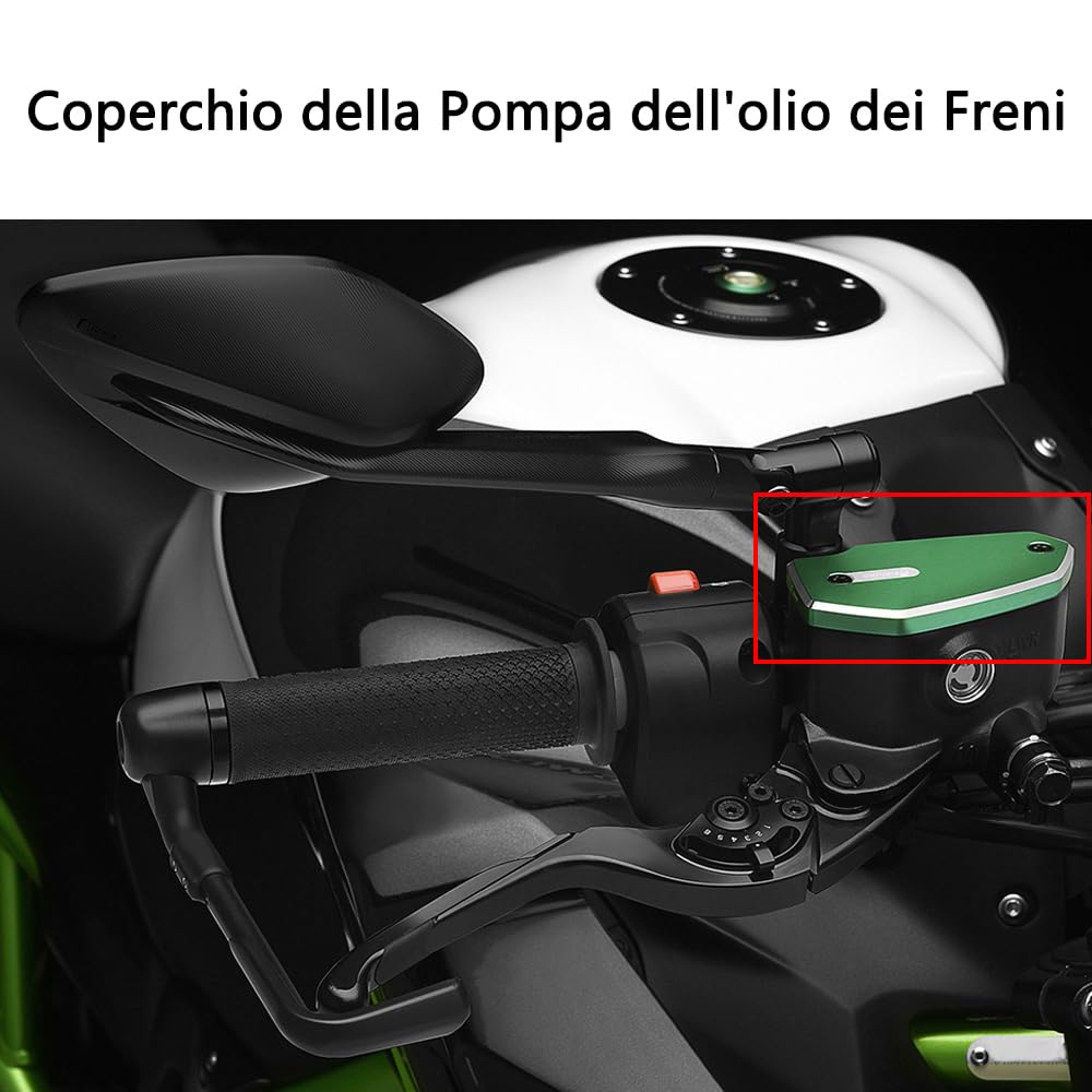 Vorderer Bremsflüssigkeitsdeckel Hauptzylinderabdeckung Für Z900 Z650 Z650 ABS 2017-2023 Z650RS 2022-2023 VULCAN S 2015-2019 NINJA 650 2012-2023(rot)
