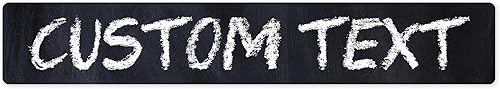 Miniatura 157 de Letrero Personalizado, Letrero de Calle Personalizado, 11 Colores de Fuente, 13 Estilos de Fuente, 4 Opciones de Agujeros, 22 Tamaños, 6x24 Madera