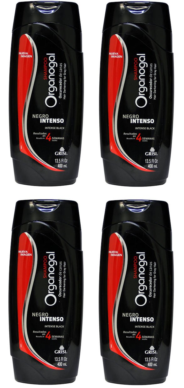 4 ORGANOGAL - NO MORE GREY OR WHITE HAIR NO ROOT PROBLEM ORGANOGAL SHAMPOO -
