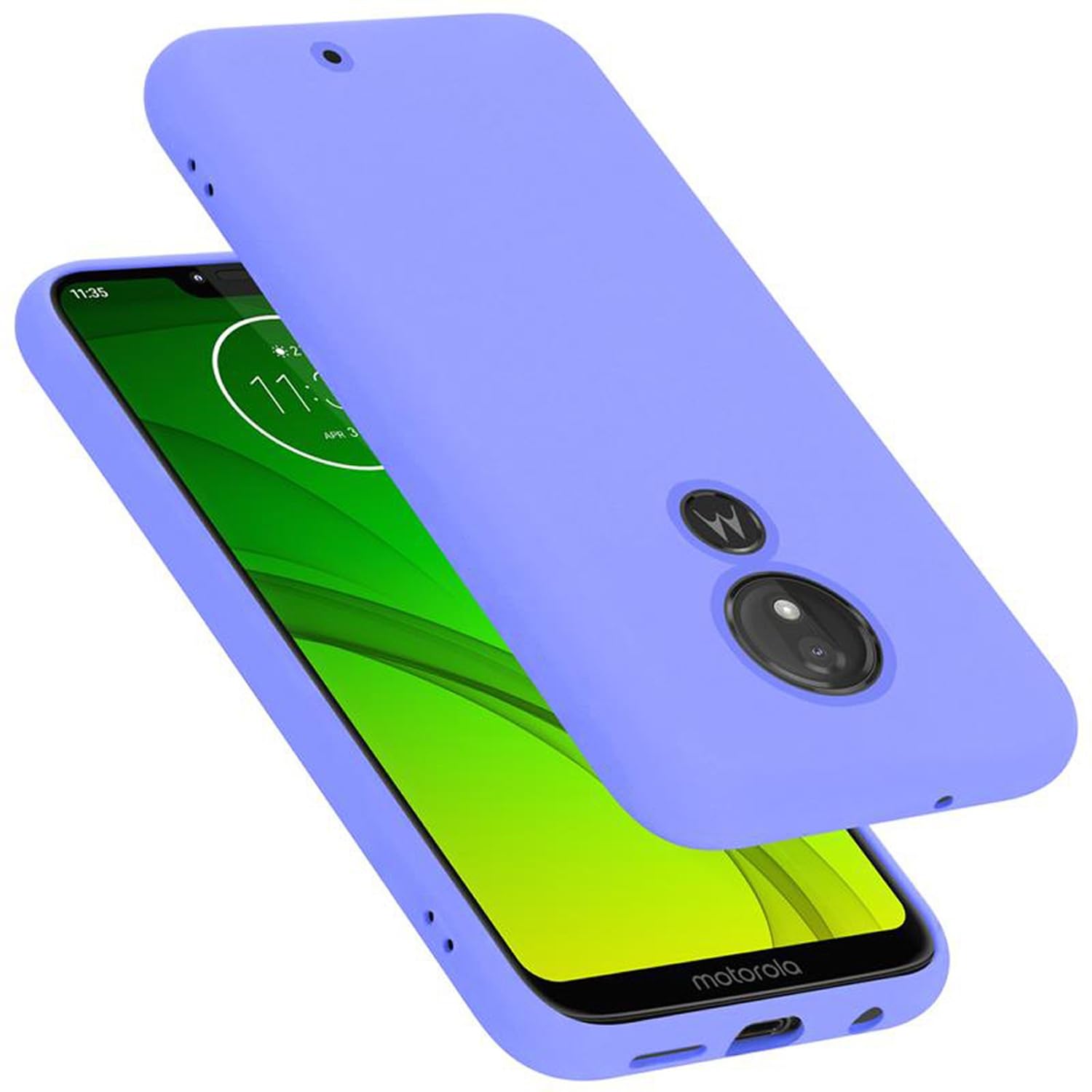 Coque Silicone Fine + Film écran Pour Motorola Moto G7 Power - Housse De Protection Complète