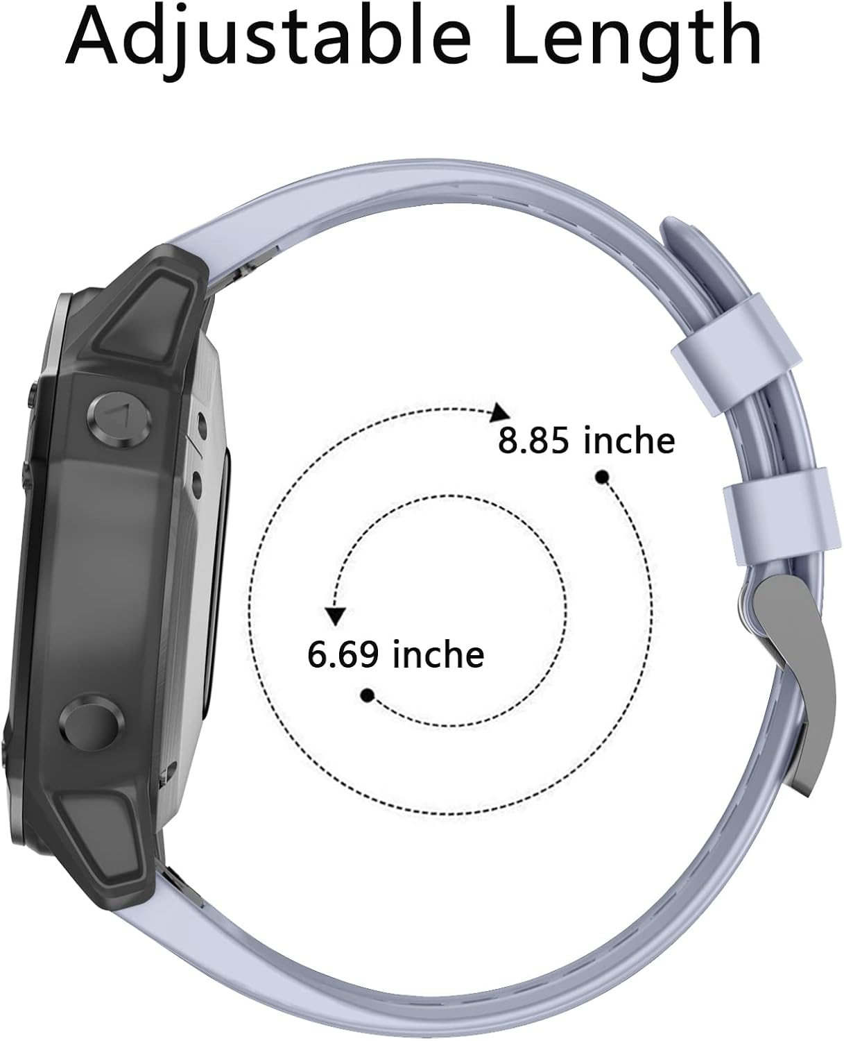 ISABAKE Bands Compatible with Fenix 5X Plus, Fenix 7X Sport Silicone Replacement Watch Strap for Garmin Fenix 5X/Fenix 5X Plus/Fenix 6X/Fenix 6X Pro/Fenix 3/HR/Descent MK1/D2 Delta PX/D2 Charlie