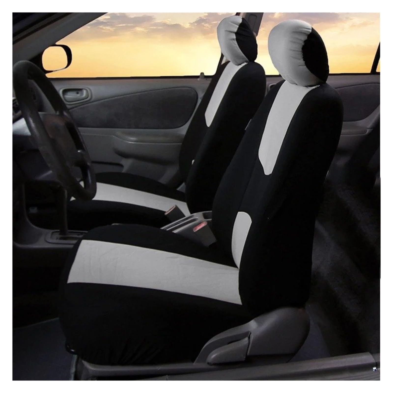 Auto Accessori Coprisedili Per Auto Universali Per 7 Posti, Coprisedili Per Auto/camion 2001, Per Chrysler, Per Voyager Coprisedili auto(7pcs-black)