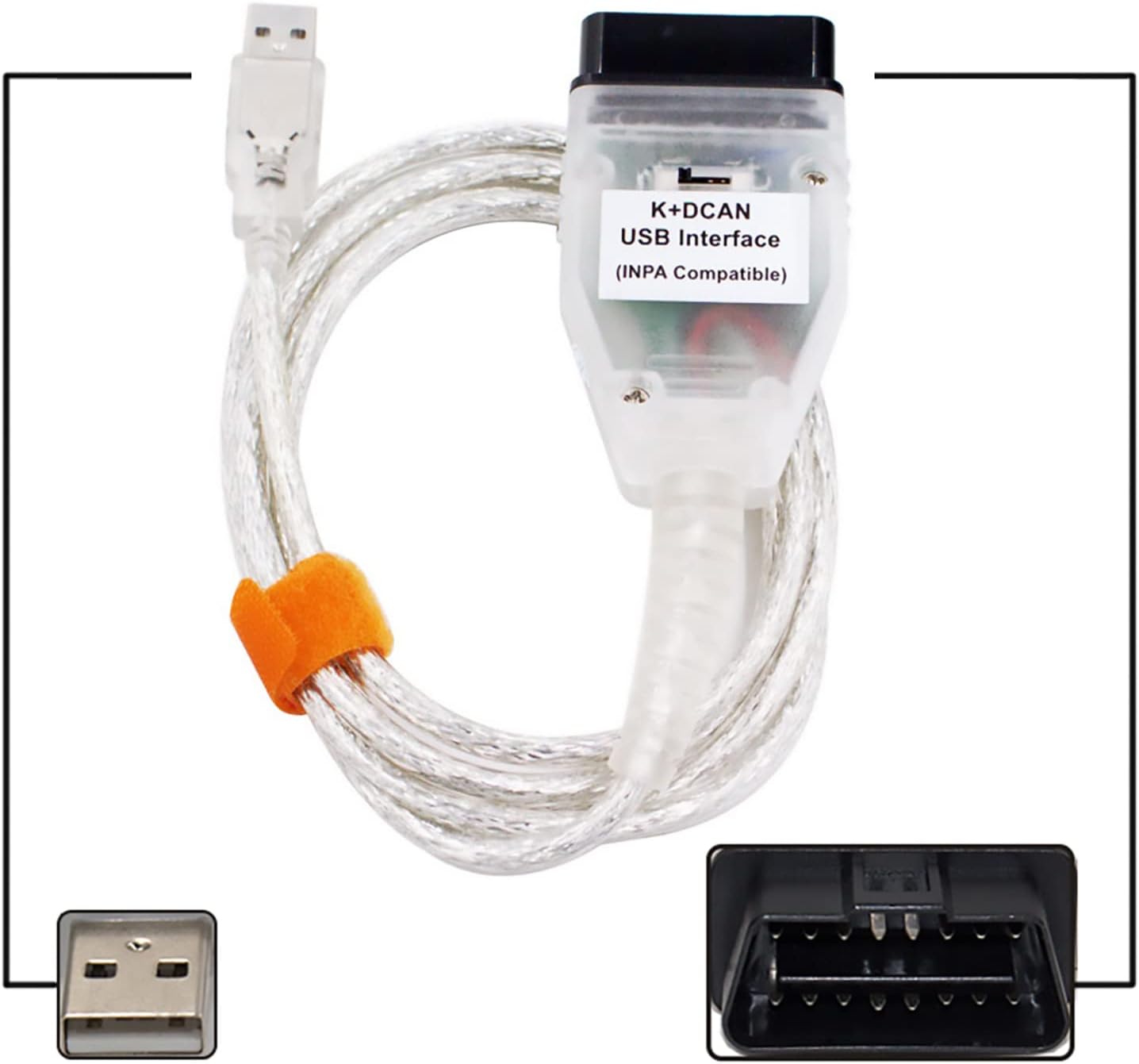 K DCAN k d can dcan Cable EDIABAS Switch OBDII Diagnostic Cable in-PA K+DCAN 2M compatiblein-PA