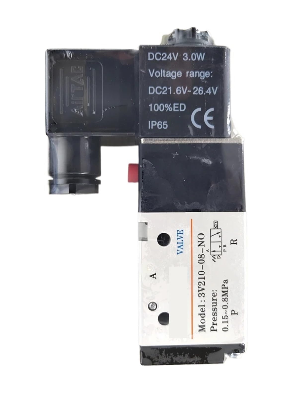 Yjcebgped 3V210-08Nc Dc24v 1Pc 3/2 Way Pneumatic Parts 3V110-06 3V21008ncb 3V210-08 3V310-10 Solenoid Valve(3V210-08Nc Dc24v)