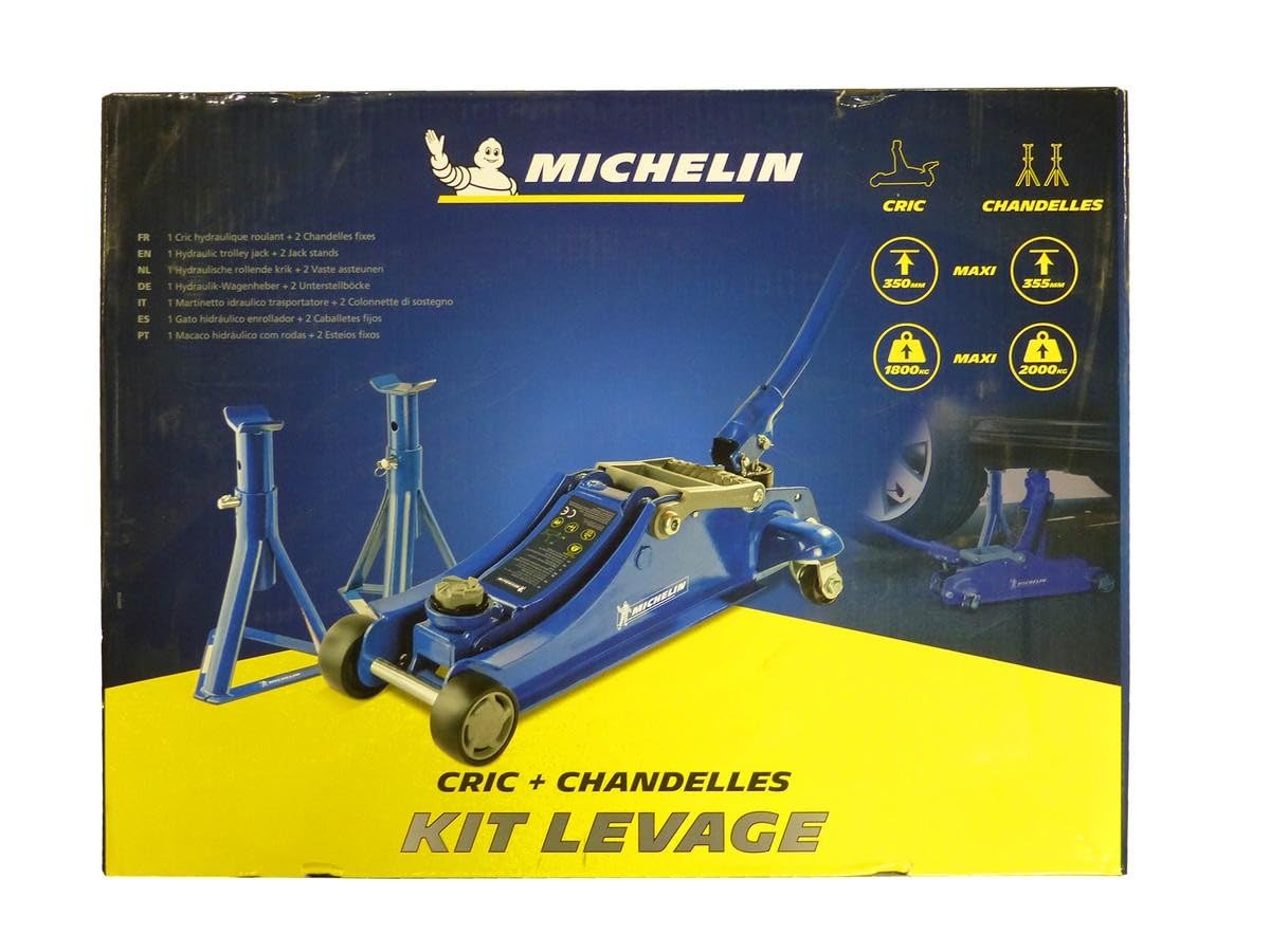 Michelin Wagenheber Rangierwagenheber Hydraulisch 1.8 (jack) t 2 (jack stands) t von 105 (jack) mm von 266 (jack stands) mm - bis 350 (jack) mm - bis 355 (jack stands) mm 009558