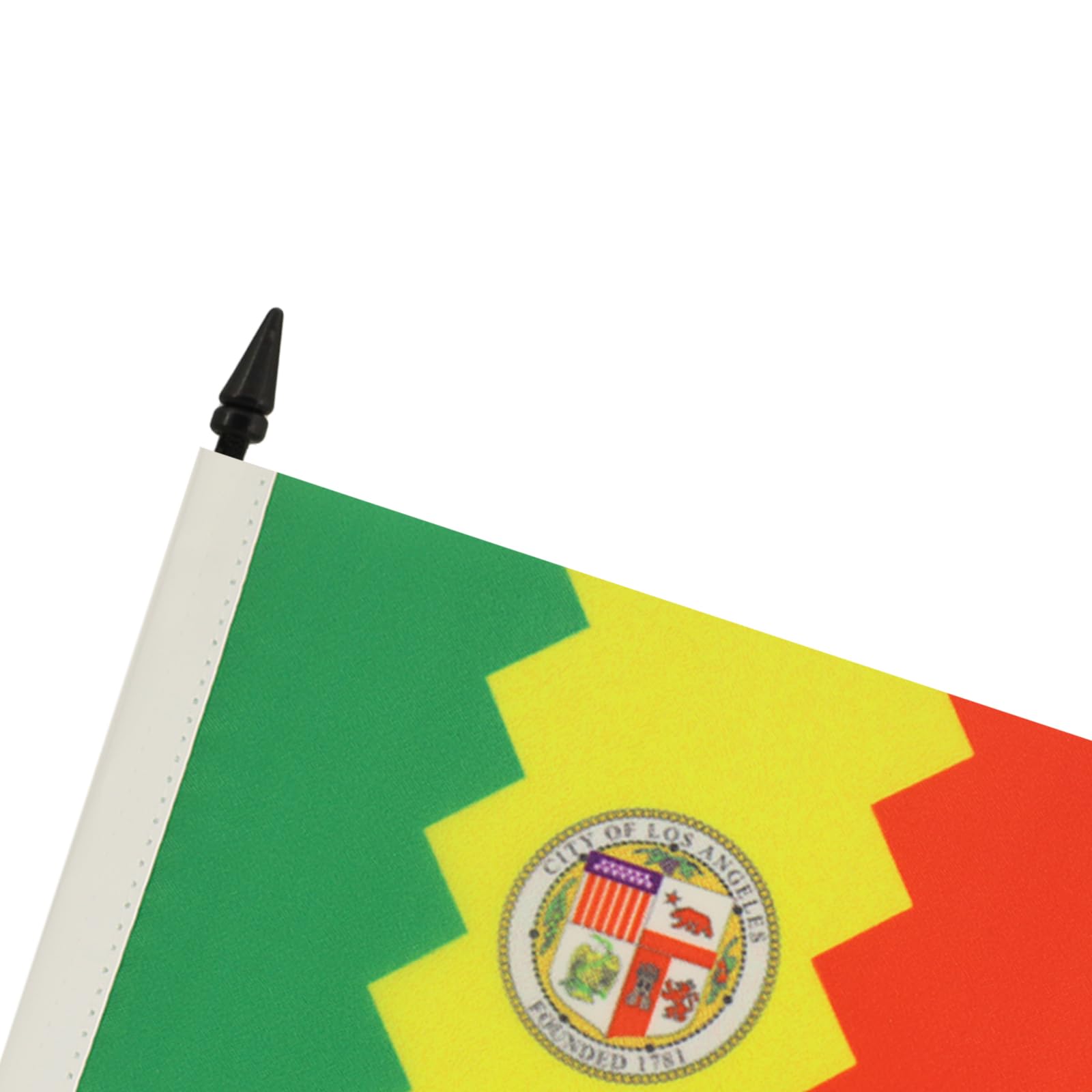 AZ FLAG, Los Angeles Table Flag 4'' x 6'', Los Angeles city Office Mini Banner 100% Polyester 15 x 10 cm - Image 4