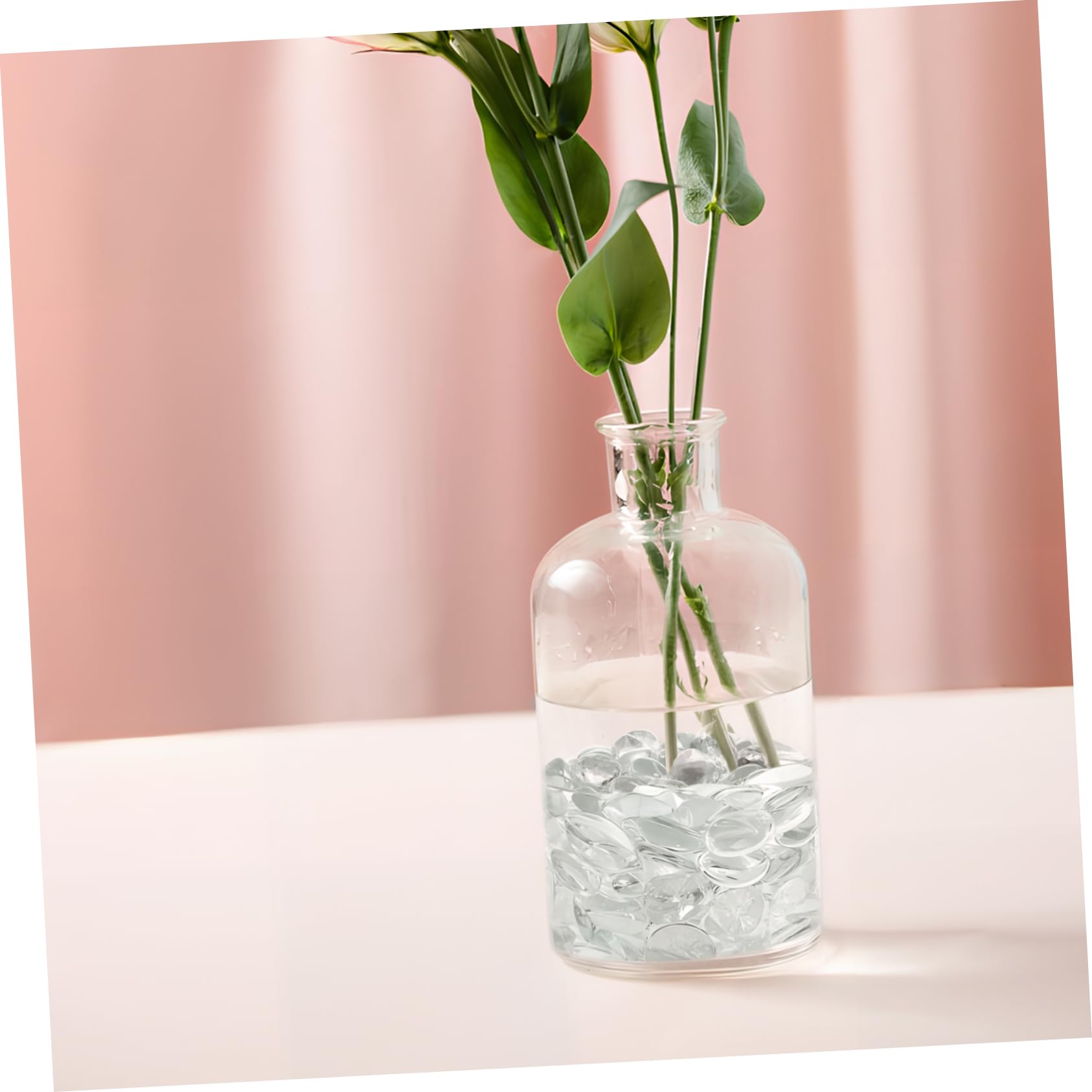 Alipis Ciottoli di Multiuso 1 Confezione Biglie Piatte Decorazioni Biglie Decorative Creazione di Oggetti Artigianali