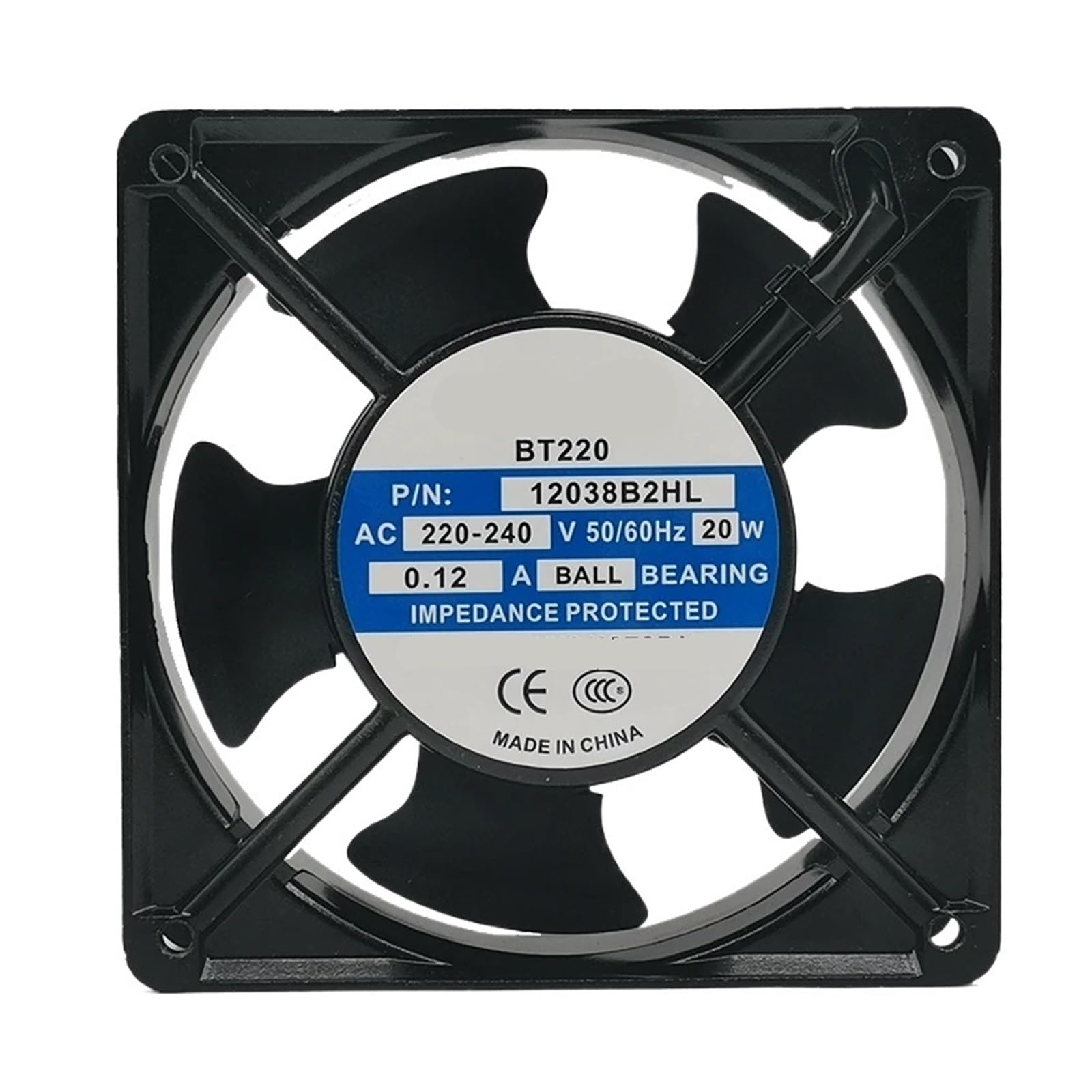 TPKMVGAP 12038B2HL 220-240V 20W 0.12A 12038 12cm cooling fan 120 * 120 * 38mm