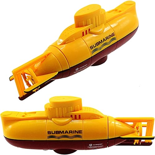 Miniatura 10 de Tipmant Mini submarino a control remoto a control remoto, barco, modelo militar, juguete electrónico de agua, buceo para pecera, bañera de agua