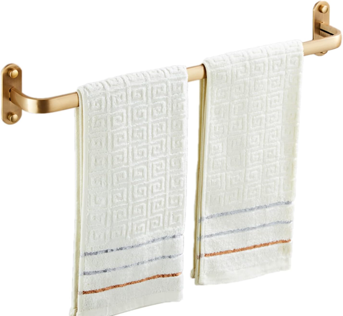 Towel Holder Wall Mounted Towel Rail No Drilling Towel Rack Self Adhesive Space Aluminum for Bathroom and Toilet,Gold,1 Layer 50cm Anniversary