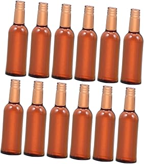Totority 12 Peças Brinquedos Decoração Casa De Boneca Garrafas De Cerveja Garrafas De Cerveja Brinquedos Pequenas Garrafas De Cerveja Brinquedo Garrafa De Cerveja Para Casa De Boneca