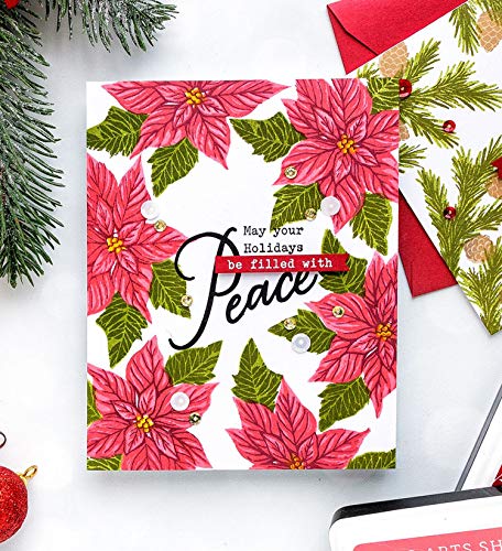 Hero Arts Cm280 Clear Stamps, Color Layering Poinsettia #TOP1
