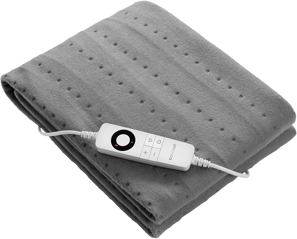 Idea Hausgeräte DV7430 Electrical Heating Pad, Cuddly Blanket, Warmth Pad, 150 x 80 cm, 6 Temperature Studs, Overheating Safety, Automated Shut-Off, 100 W, Polyester