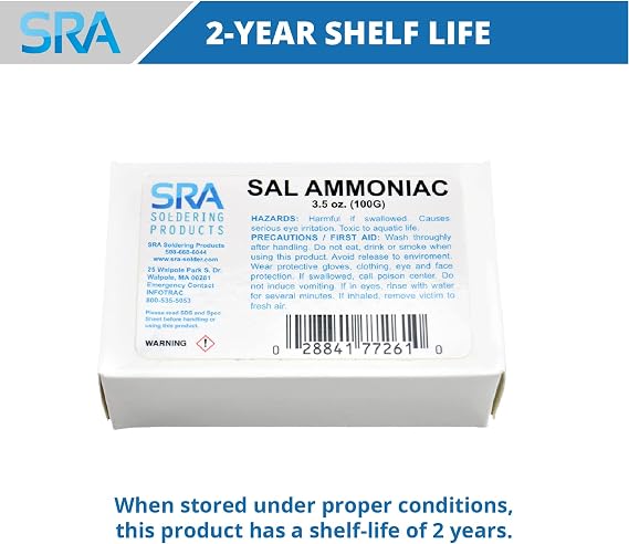 SRA Sal Ammoniac Tinning Block - 100 Grams