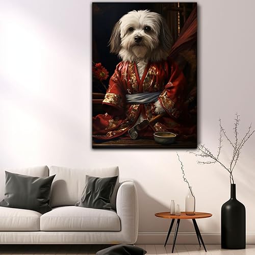 Miniatura 459 de Thuan Chow Chow Retrato de mascota con disfraz real de perro en un disfraz retrato de perro con vestimenta Retrato medieval de mascota retrato