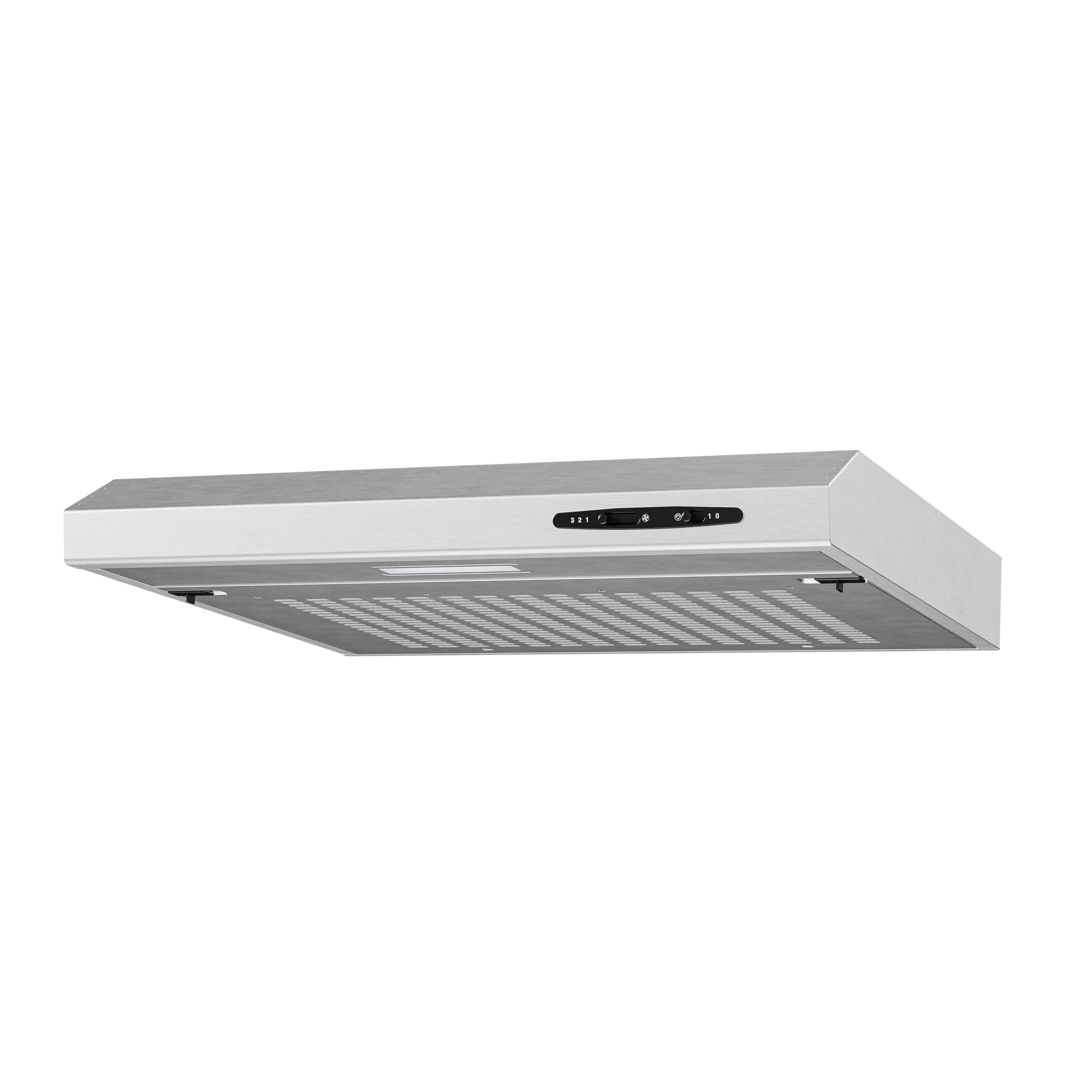 HEINRICHS Dunstabzugshaube 60cm Unterbauhaube Abluft/Umluft 212m³/h LED 3 Stufen Kohlefilter 87W Edelstahl