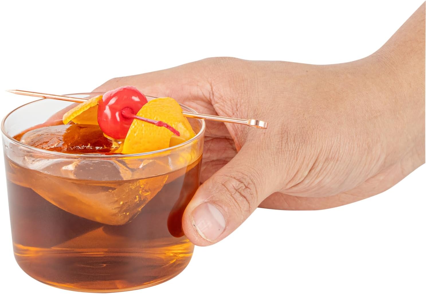 Restaurantware Rocks Glasses 24 Count 7.5 Ounces Handcrafted Spanish Style Tumblers Dishwasher Safe Versatile Drinkware Crystal-Clear Glass for Cocktails and Wine Sheer Rim Design Clear - Image 11