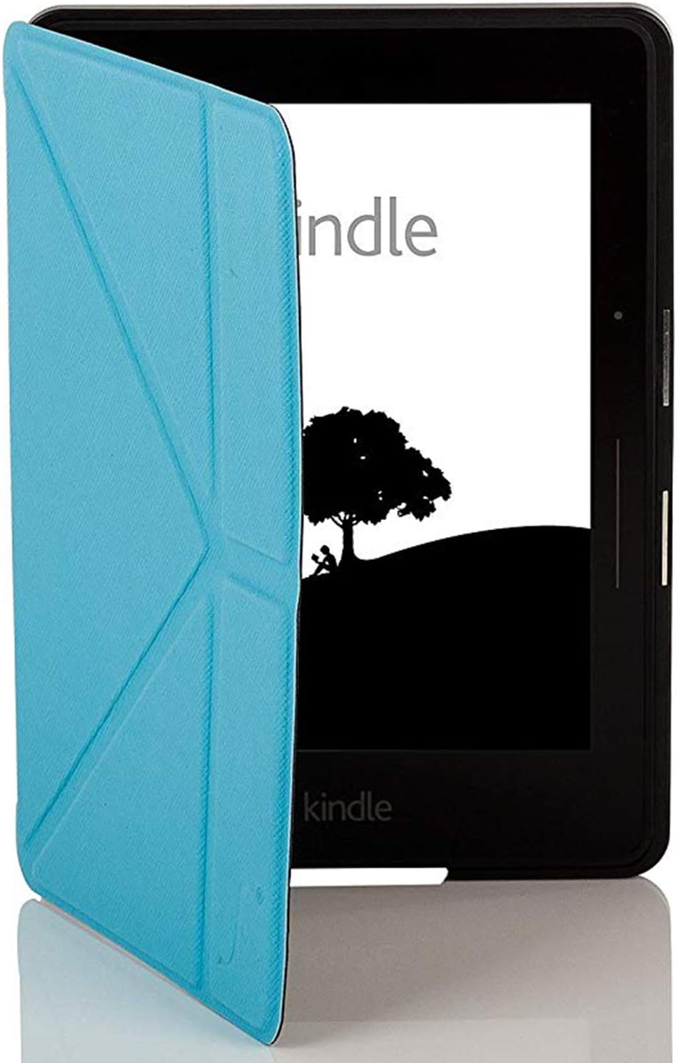 Forefront Cases Cover for Amazon Kindle Voyage Origami Smart Case Cover Stand – Slim Light, Full Device Protection & Smart Auto Sleep Wake + Stylus - Sky Blue