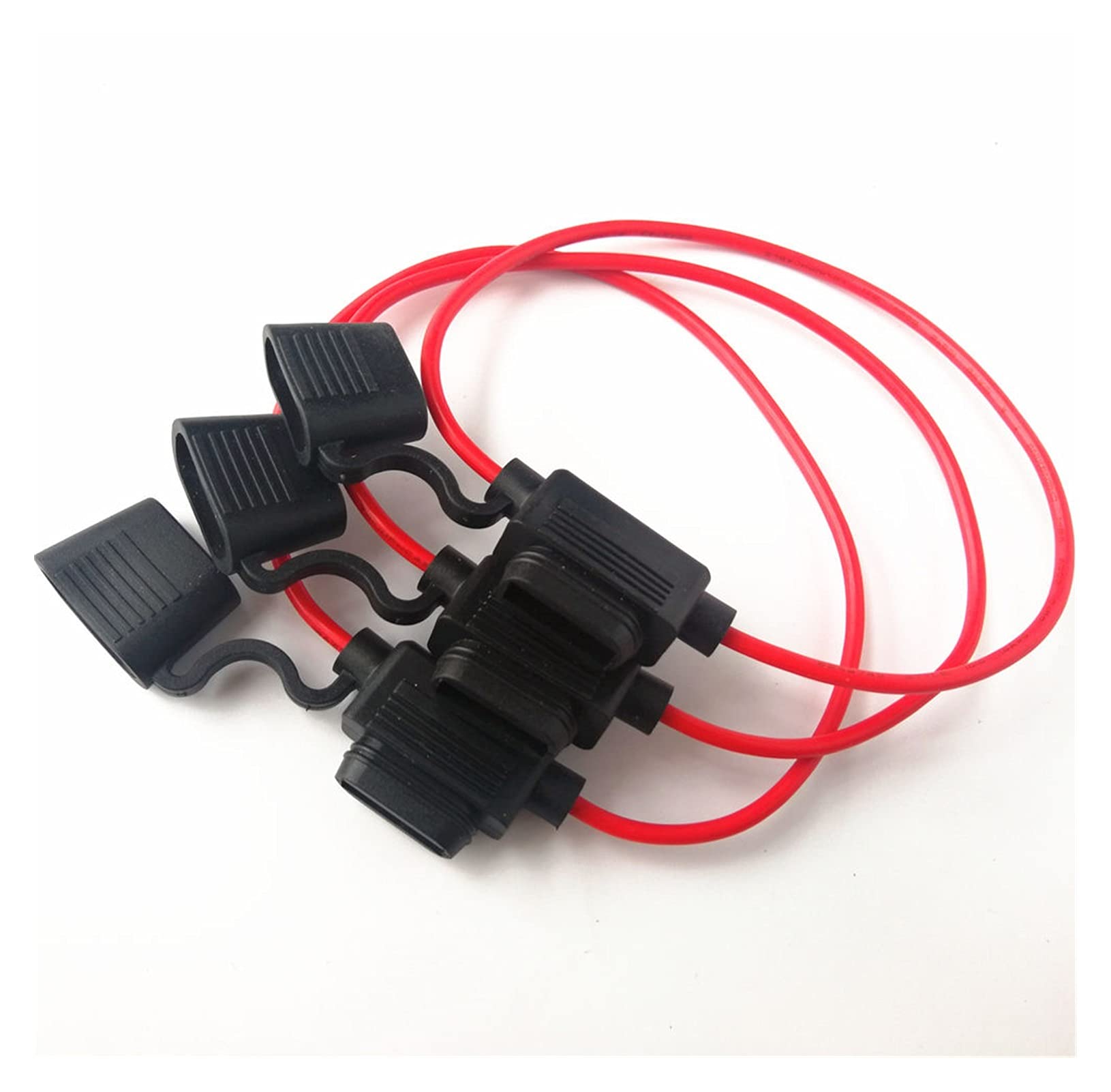 FIDEMM Fusible 3 pièces/lot Porte-fusible en Ligne de Lame Automobile étanche avec Petit Faisceau de Fils de fusible et 1 6AWG.Sauvegarde de câble métallique