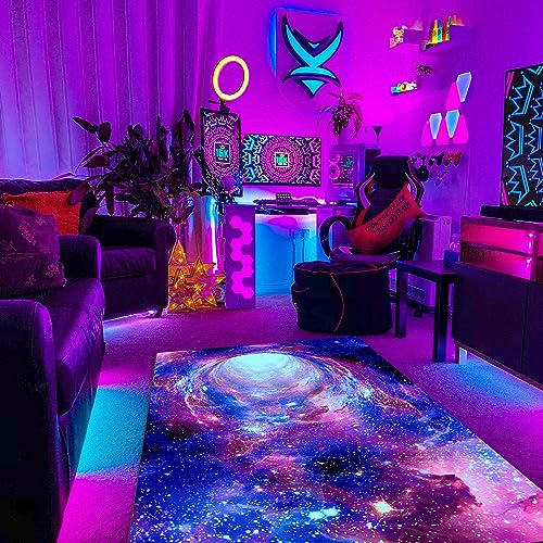 Tapete Galaxy Área Negro 70"x47"x0.39" Decorativo miniatura 3