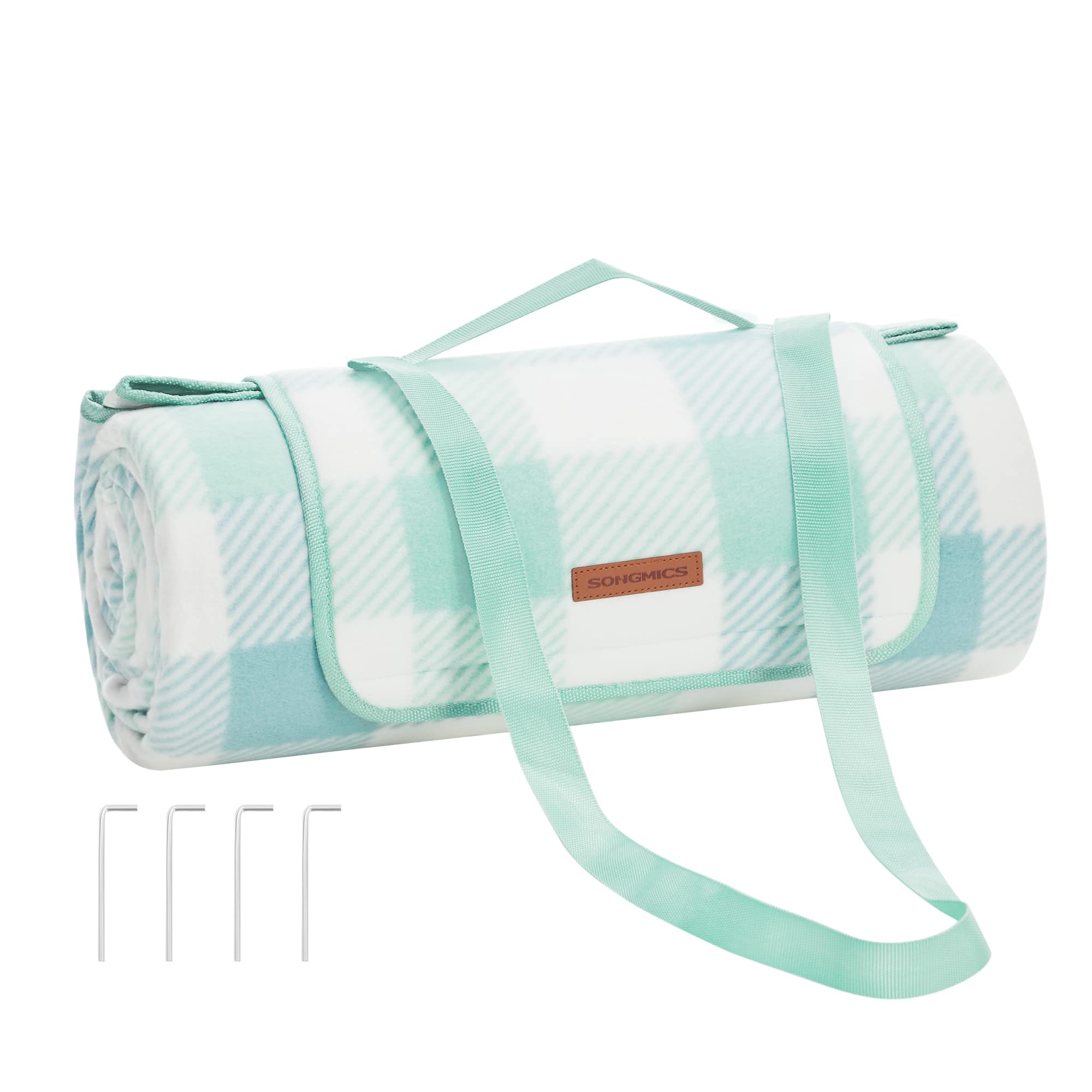 Coperta Picnic SONGMICS 200x200 Cm - Impermeabile, Pieghevole, Per Spiaggia E Campeggio - Foto 10