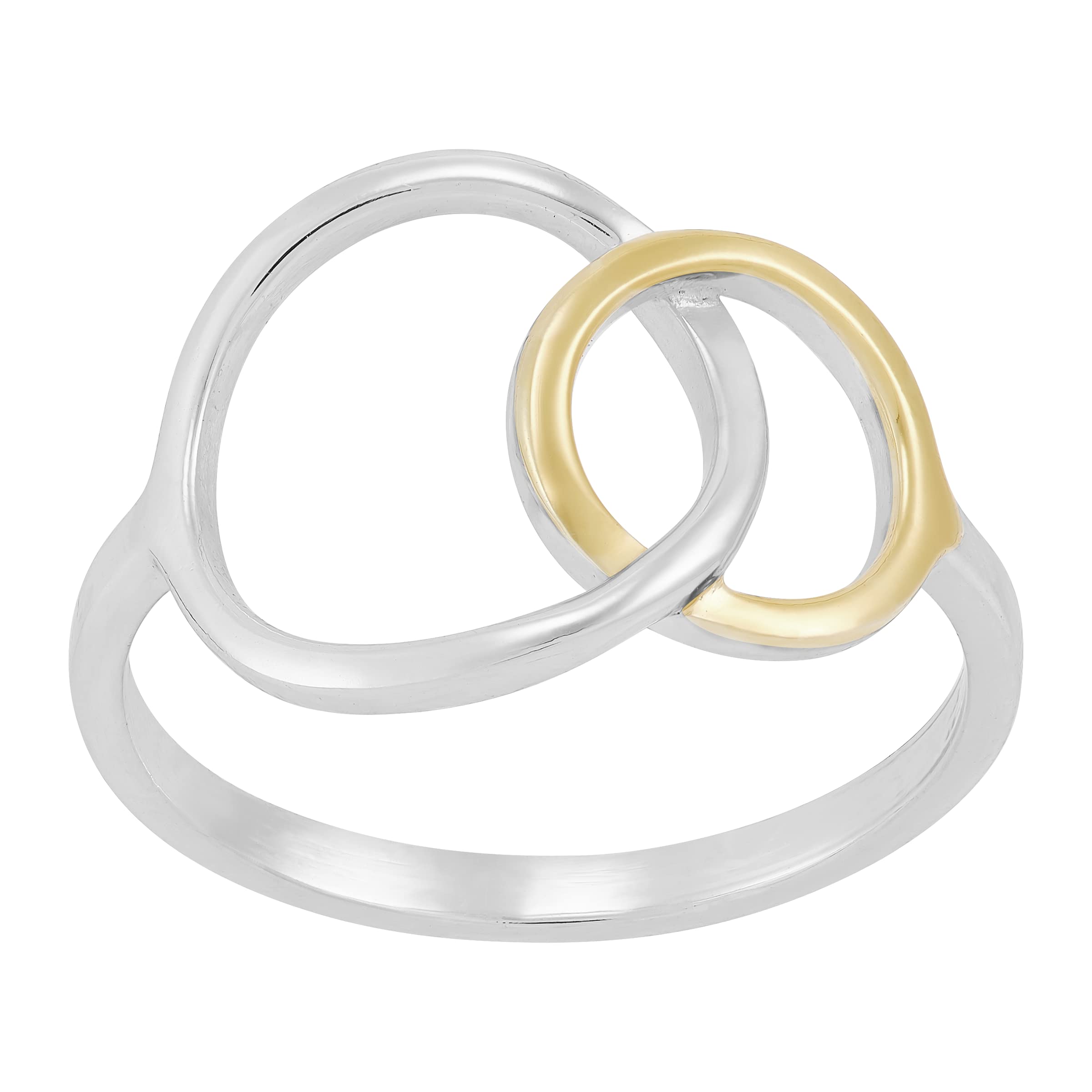SilpadaPagosa' Sterling Silver and 14K Yellow Gold Plating Ring
