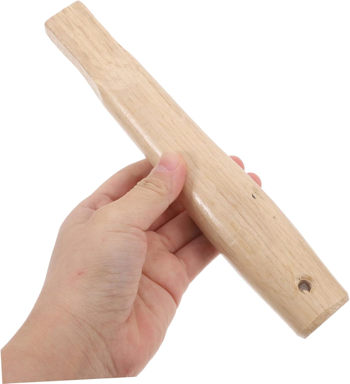 2pcs Wooden Hammer Handles Replacement for Small Hammers and Camp Hatchets, 18cm Oak Wood Tool Handles with Wedges for Carpentry and Firewood Cutting